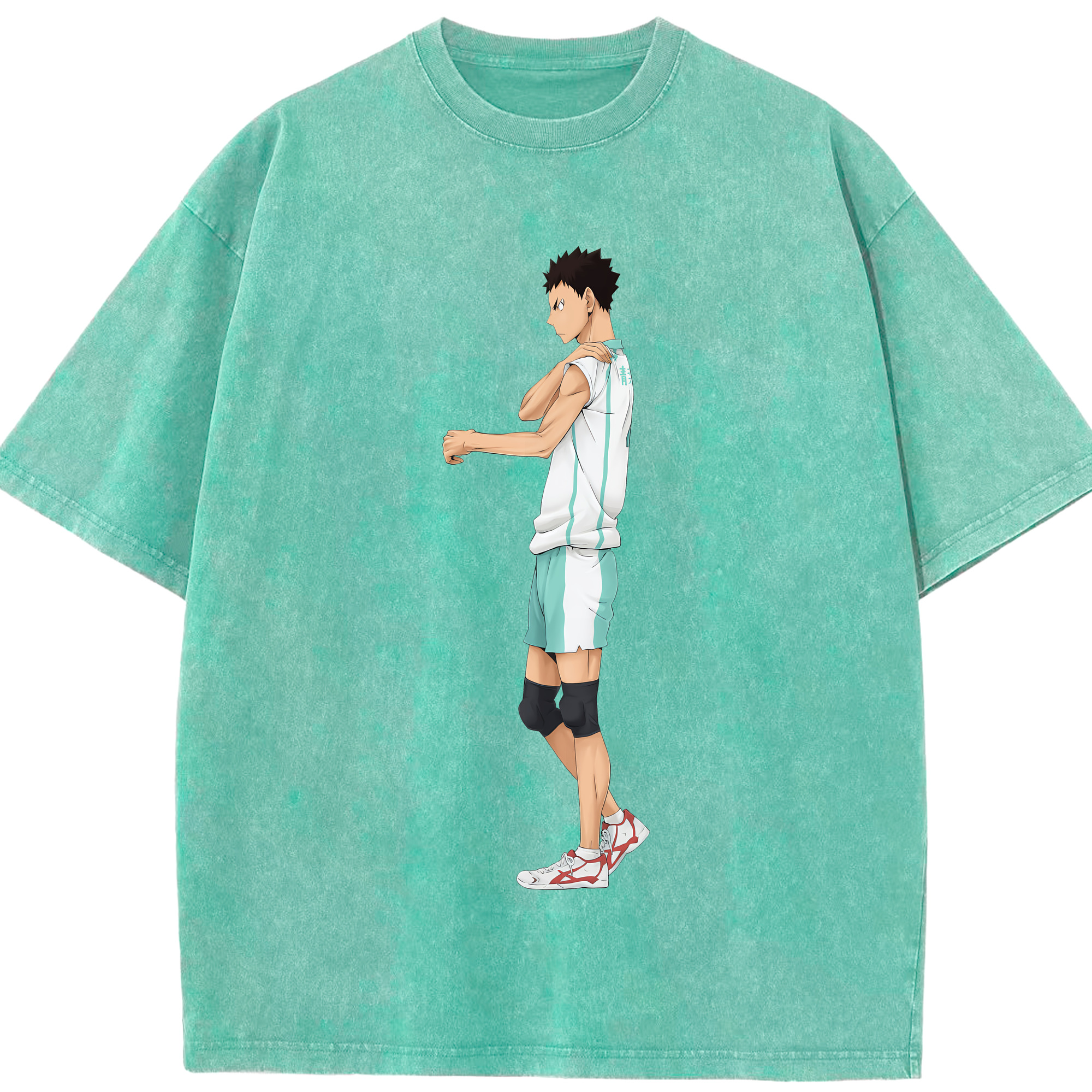 （画像用） ハイキュー!! Haikyu!! 綿100% ヴィンテージ風 半袖Tシャツ（フロントプリント）